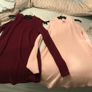 Decree-Cold Shoulder Sweaters